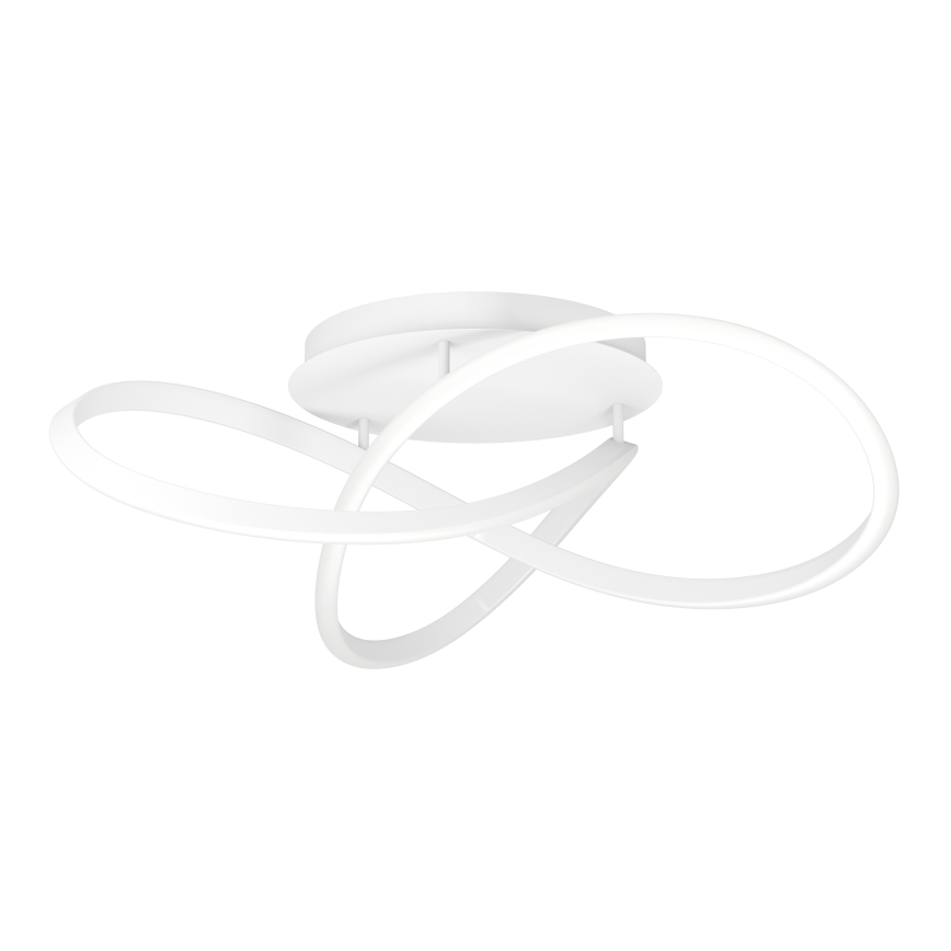 Eglo - Lámpara de techo LED regulable, 40 W, 230 V, 2200–6500 K, Ø 83 cm, blanca, con mando a distancia