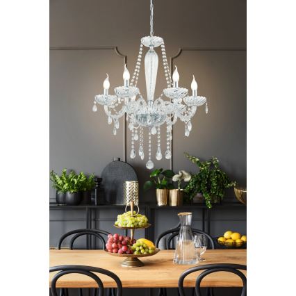 Eglo 39099 - Lámpara colgante BASILANO 1 6xE14/40W/230V
