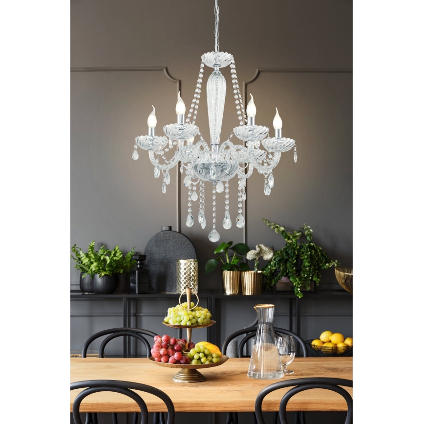 Eglo 39099 - Lámpara colgante BASILANO 1 6xE14/40W/230V