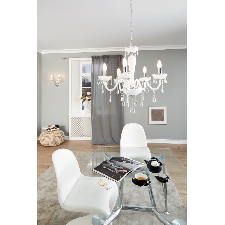 Eglo 39113- Lámpara colgante CARPENTO 5xE14/40W/230V