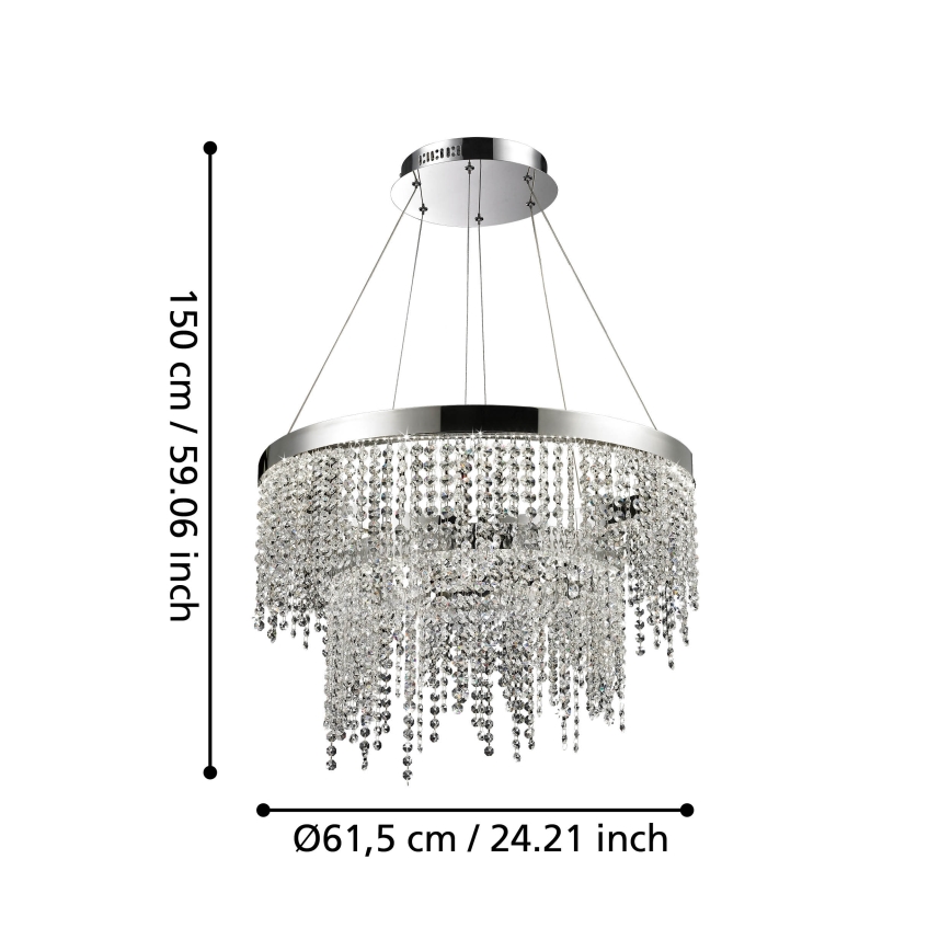 Eglo - Lámpara de araña LED regulable LED/45W/230V