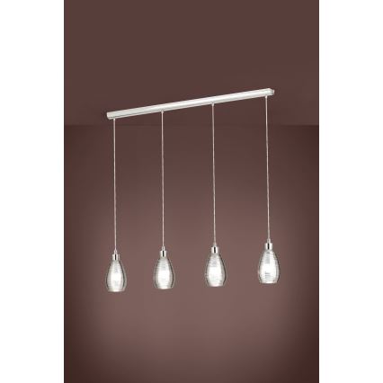 Eglo - Lámpara colgante 4xE27/60W/230V