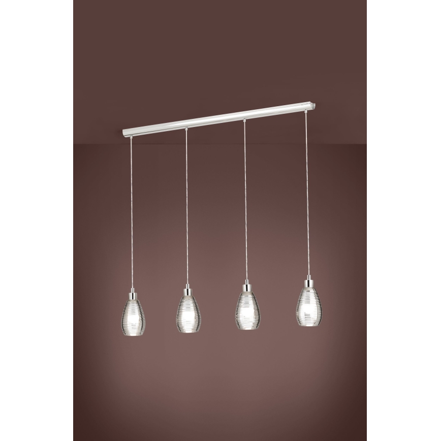 Eglo - Lámpara colgante 4xE27/60W/230V