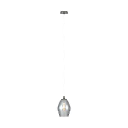 Eglo - Lámpara colgante 1xE27/60W/230V ahumado