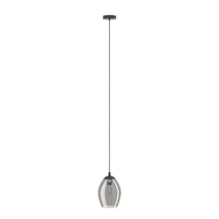 Eglo - Lámpara colgante 1xE27/60W/230V ahumado