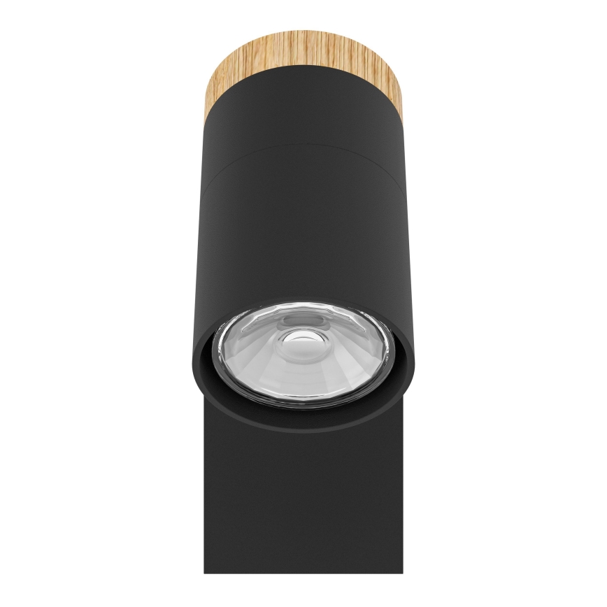 Eglo - Foco LED de pared 1xGU10/4,5W/230V 3000K negro/marrón