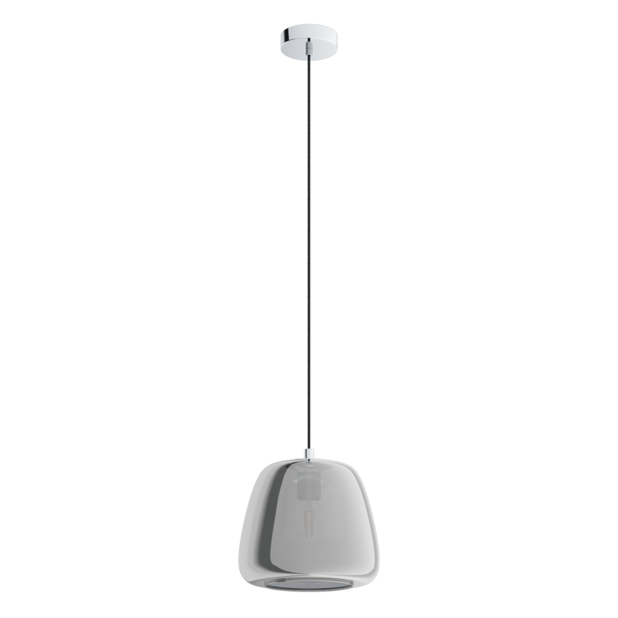 Eglo - Lámpara colgante 1xE27/40W/230V diá. 26 cm ahumado