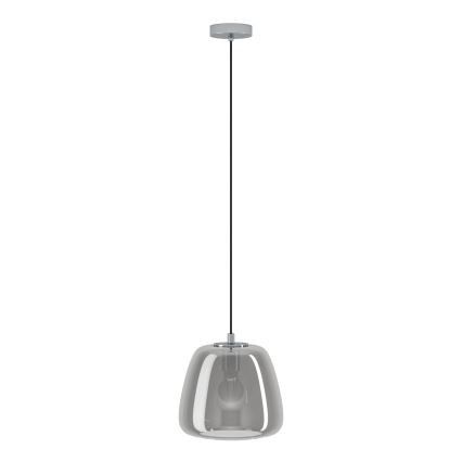 Eglo - Lámpara colgante 1xE27/40W/230V diá. 26 cm ahumado