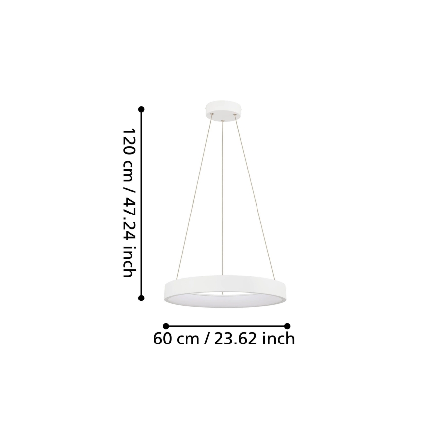 Eglo - Lámpara de araña LED regulable de cable LED/34W/230V
