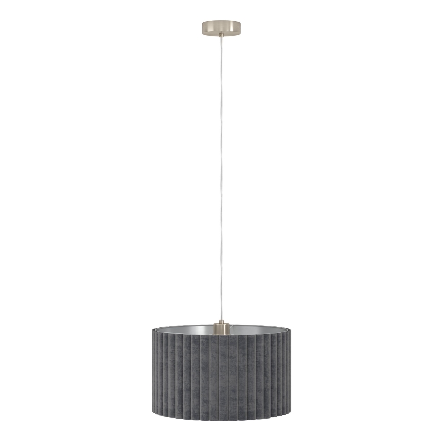 Eglo - Lámpara colgante de cable 2xE27/40W/230V gris
