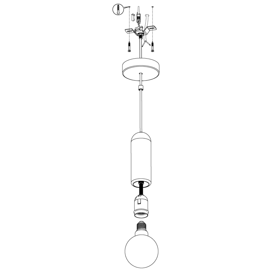 Eglo - Lámpara colgante 1xE27/40W/230V