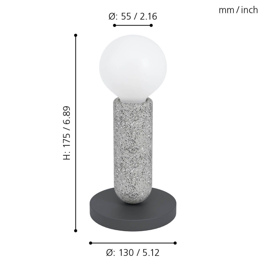 Eglo - Lámpara de mesa 1xE27/40W/230V