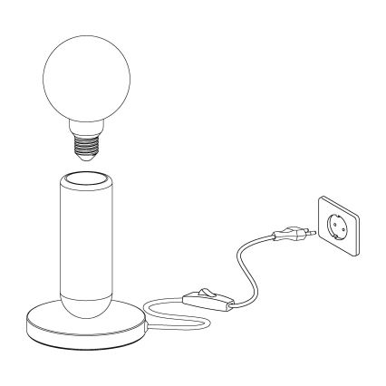 Eglo - Lámpara de mesa 1xE27/40W/230V