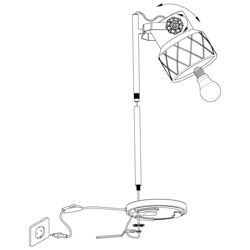 Eglo - Lámpara de mesa 1xE27/40W/230V