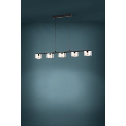 Eglo - Lámpara colgante LED regulable 5xLED/5,4W/230V