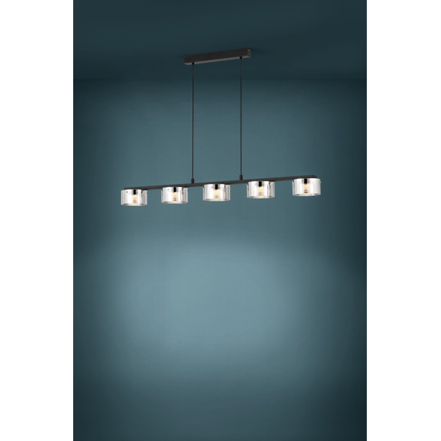 Eglo - Lámpara colgante LED regulable 5xLED/5,4W/230V