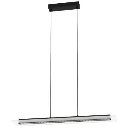 Eglo - Lámpara de araña LED regulable LED/57,5W/230V 3000K negro + control remoto