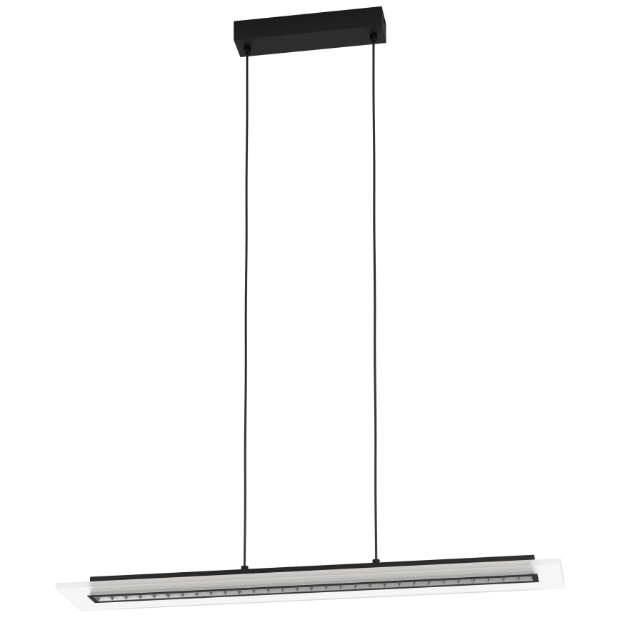 Eglo - Lámpara de araña LED regulable LED/57,5W/230V 3000K negro + control remoto