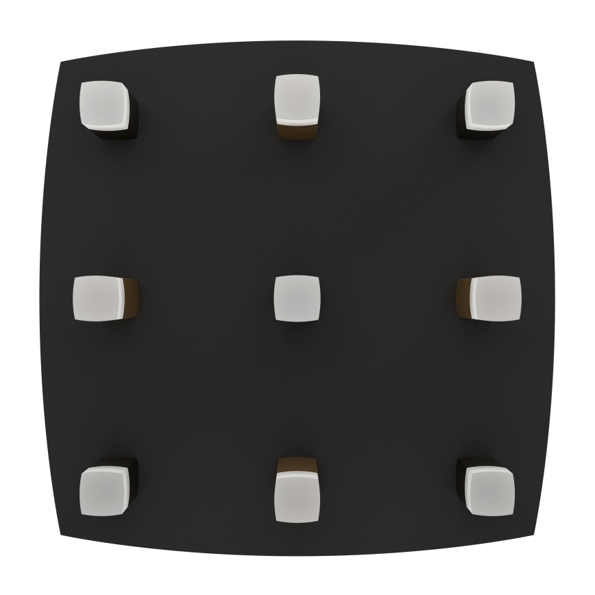 Eglo - Plafón LED regulable 9xLED/3,1W/230V 3000K antracita/dorado