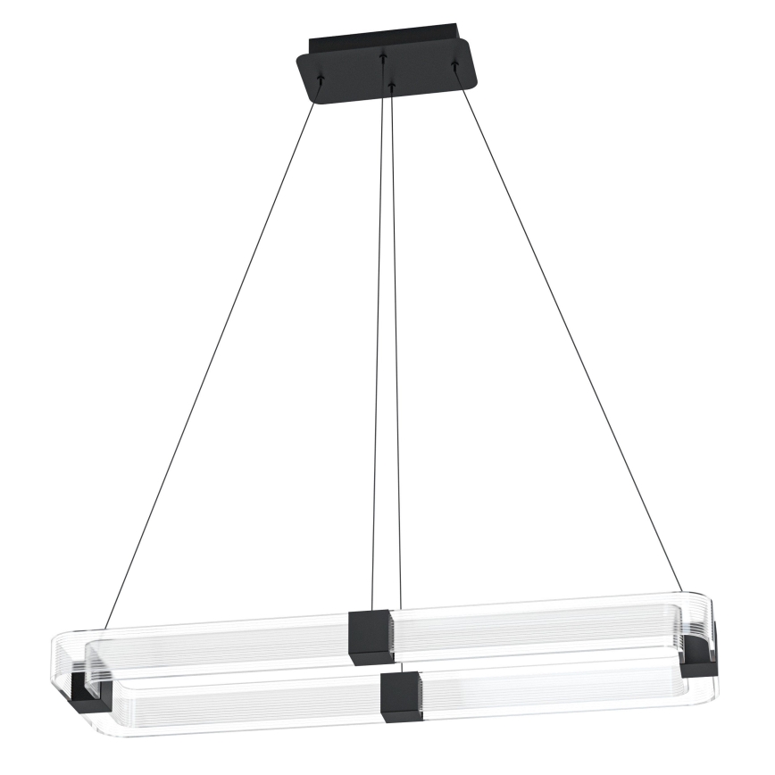 Eglo - Lámpara de araña LED regulable LED/39,2W/230V 3000K negro