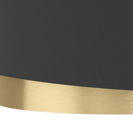 Eglo - Plafón 1xE27/40W/230V negro/dorado