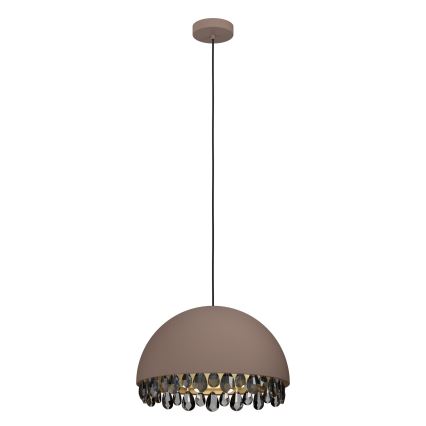Eglo - Lámpara colgante 1xE27/40W/230V marrón