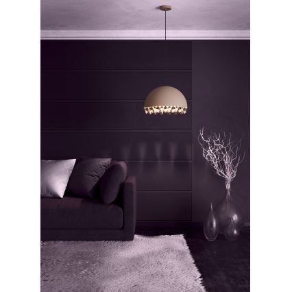 Eglo - Lámpara colgante 1xE27/40W/230V marrón