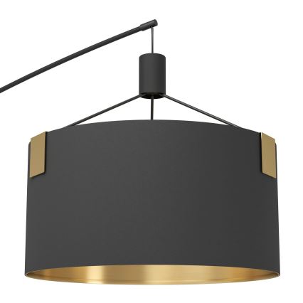 Eglo - Lámpara de pie 3xE27/40W/230V negro/dorado
