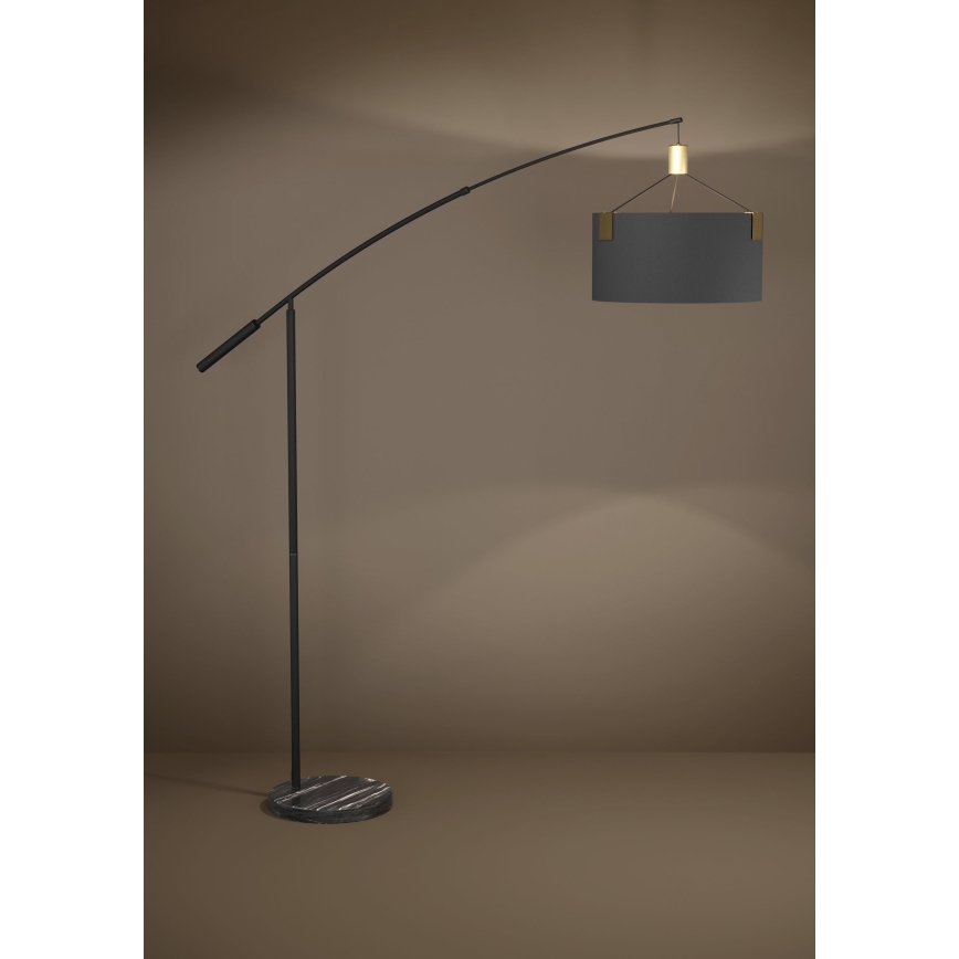 Eglo - Lámpara de pie 3xE27/40W/230V negro/dorado