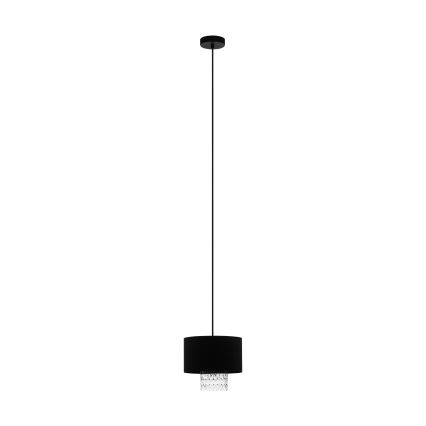Eglo - Lámpara colgante 1xE27/40W/230V negro