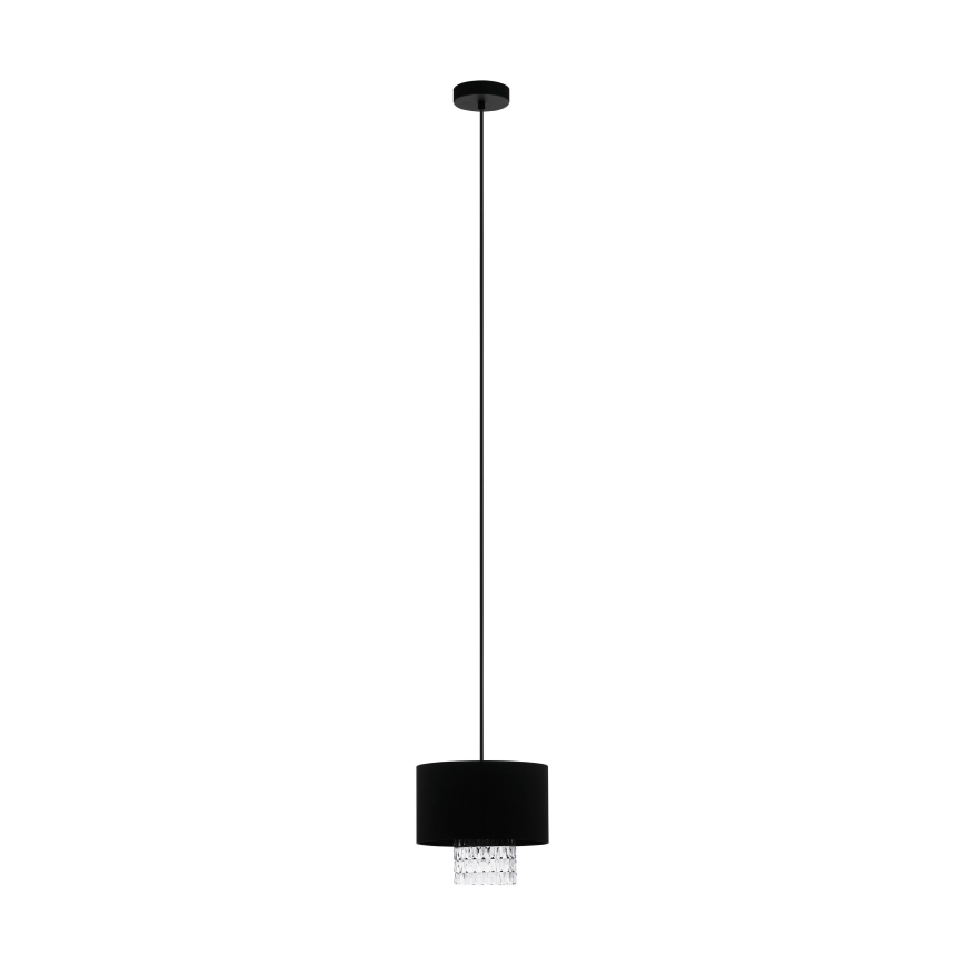 Eglo - Lámpara colgante 1xE27/40W/230V negro
