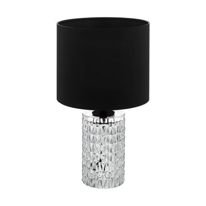 Eglo - Lámpara de mesa 1xE27/40W/230V negro