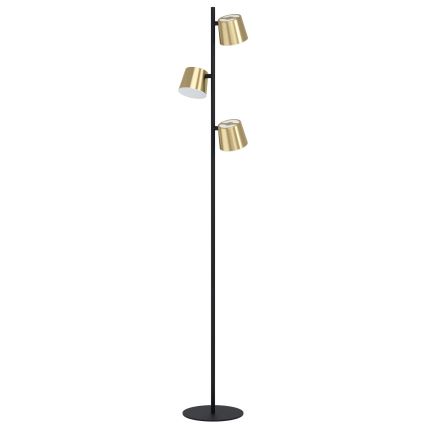Eglo - Lámpara LED de pie 3xGU10/4,6W/230V 3000K dorado