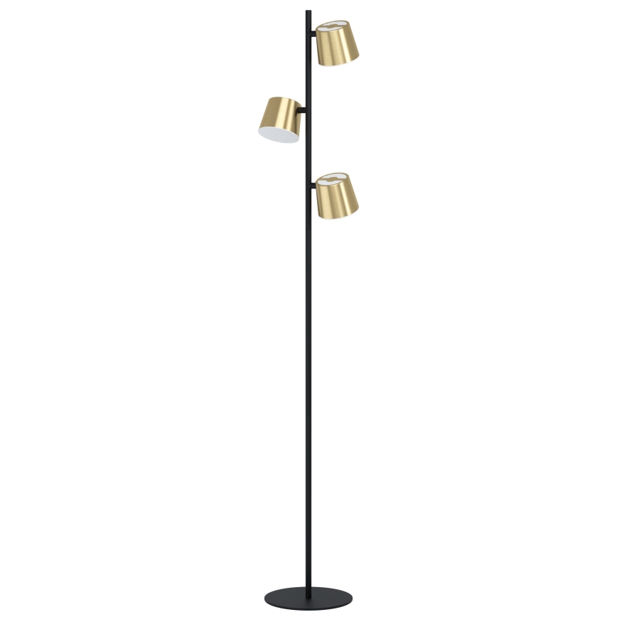 Eglo - Lámpara LED de pie 3xGU10/4,6W/230V 3000K dorado
