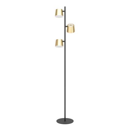 Eglo - Lámpara LED de pie 3xGU10/4,6W/230V 3000K dorado