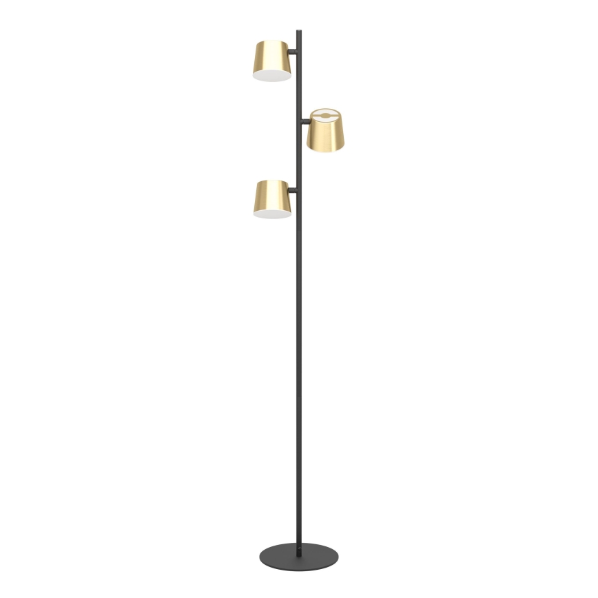 Eglo - Lámpara LED de pie 3xGU10/4,6W/230V 3000K dorado