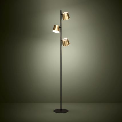 Eglo - Lámpara LED de pie 3xGU10/4,6W/230V 3000K dorado