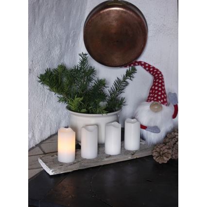 Eglo - Set de 4 adornos navideños LED 1x LED/0,18 W/2x CR2032 + mando a distancia