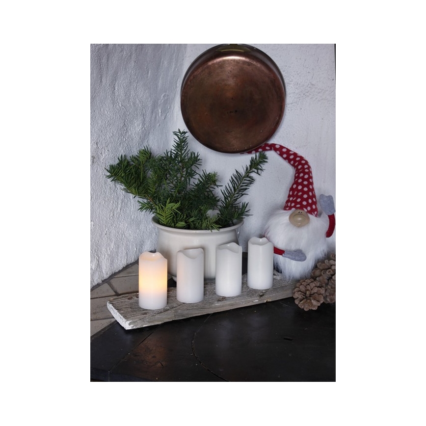 Eglo - Set de 4 adornos navideños LED 1x LED/0,18 W/2x CR2032 + mando a distancia