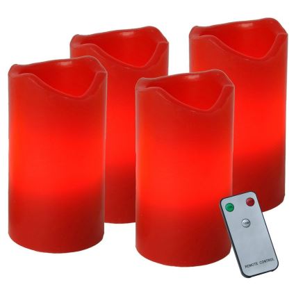 Eglo - Set de 4 decoraciones navideñas LED ADVENT LED/0,18W/2xCR2032 + mando a distancia