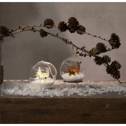 Eglo - Decoración de Navidad LED FAUNA 1xLED/0,06W/1xCR2032 marrón