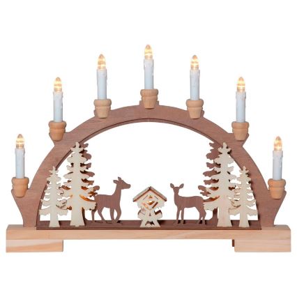 Eglo - Portavelas de Navidad LED 10xLED/0,03W/2xAA