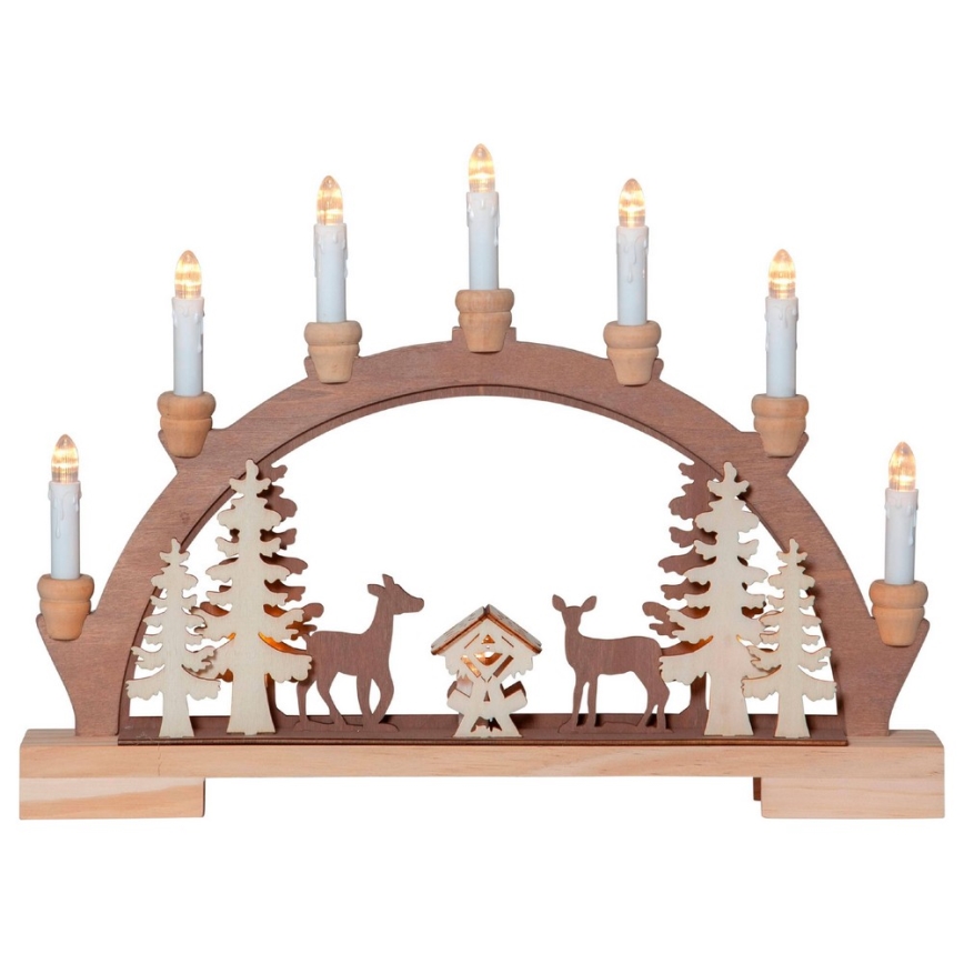 Eglo - Portavelas de Navidad LED 10xLED/0,03W/2xAA