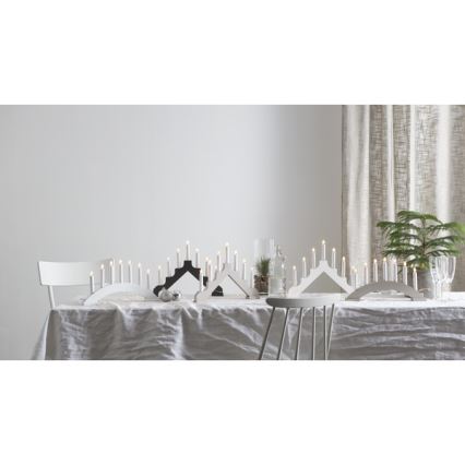 Eglo - Portavelas de Navidad 7xE10/3W/230V blanco