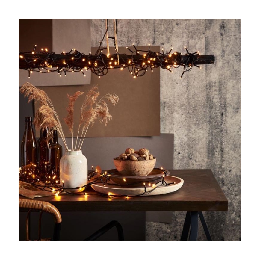 Eglo - Guirnalda LED para exterior 800 LED 21 m IP44 blanco cálido