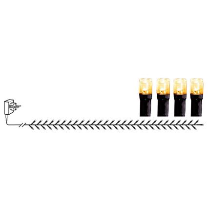 Eglo - Cadena de luces LED exterior 1200xLED 29m IP44 blanco cálido