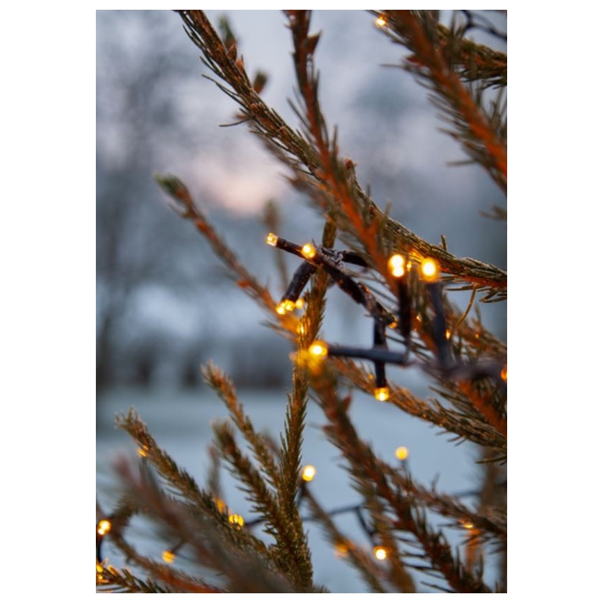 Eglo - Cadena de luces LED exterior 1200xLED 29m IP44 blanco cálido