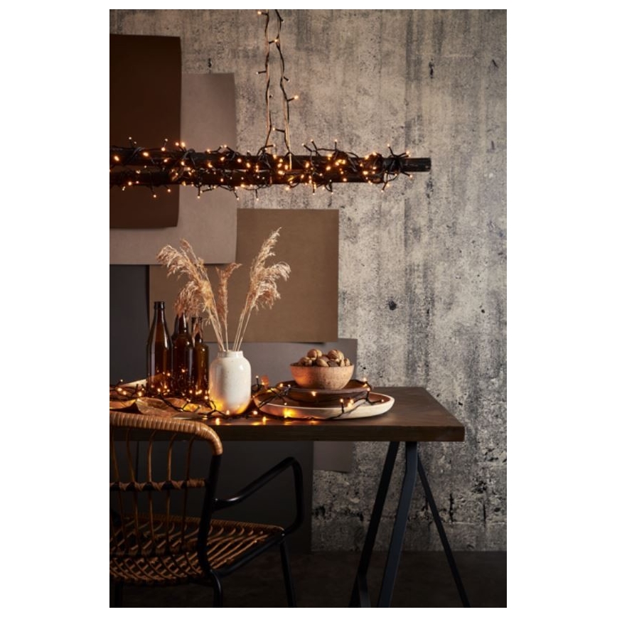 Eglo - Cadena de luces LED exterior 1200xLED 29m IP44 blanco cálido