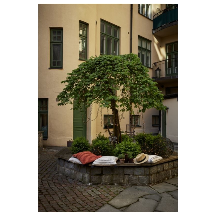 Eglo - Cadena de luces LED exterior 1200xLED 29m IP44 blanco cálido