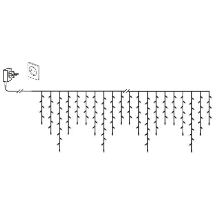 Eglo 410825 - Cadena de luces LED para exterior GOLDEN 960xLED/29x0,55m IP44, blanco cálido